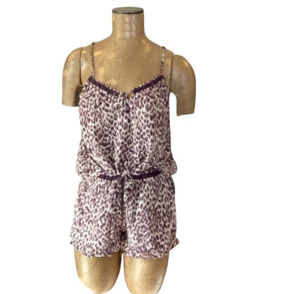 Kensie 2-Piece Lingerie Pajama Shorts Set Leopard/Cheetah Print Sz S #313J - Picture 3 of 10